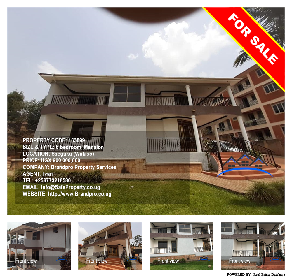 6 bedroom Mansion  for sale in Sseguku Wakiso Uganda, code: 163899