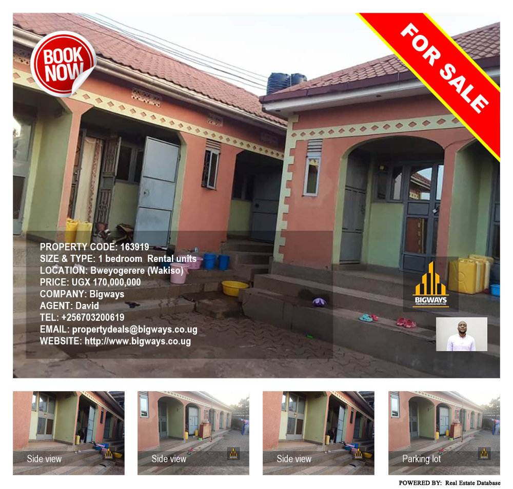 1 bedroom Rental units  for sale in Bweyogerere Wakiso Uganda, code: 163919