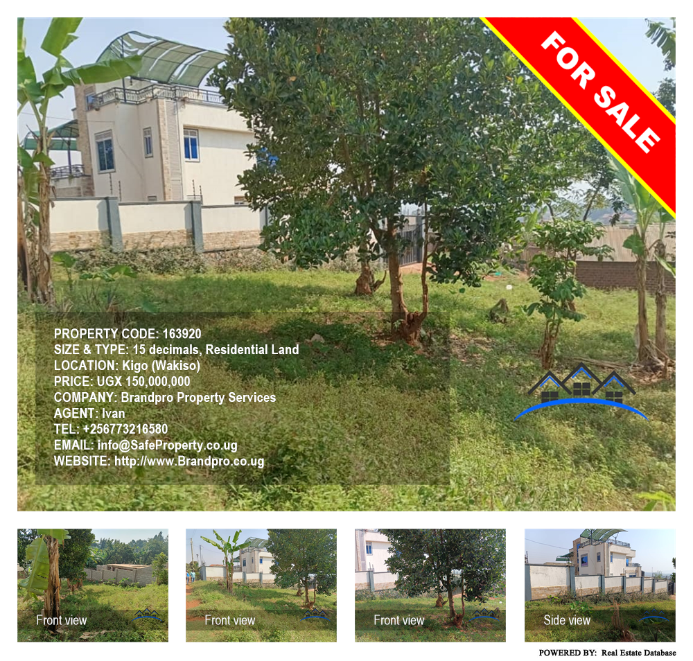 Residential Land  for sale in Kigo Wakiso Uganda, code: 163920