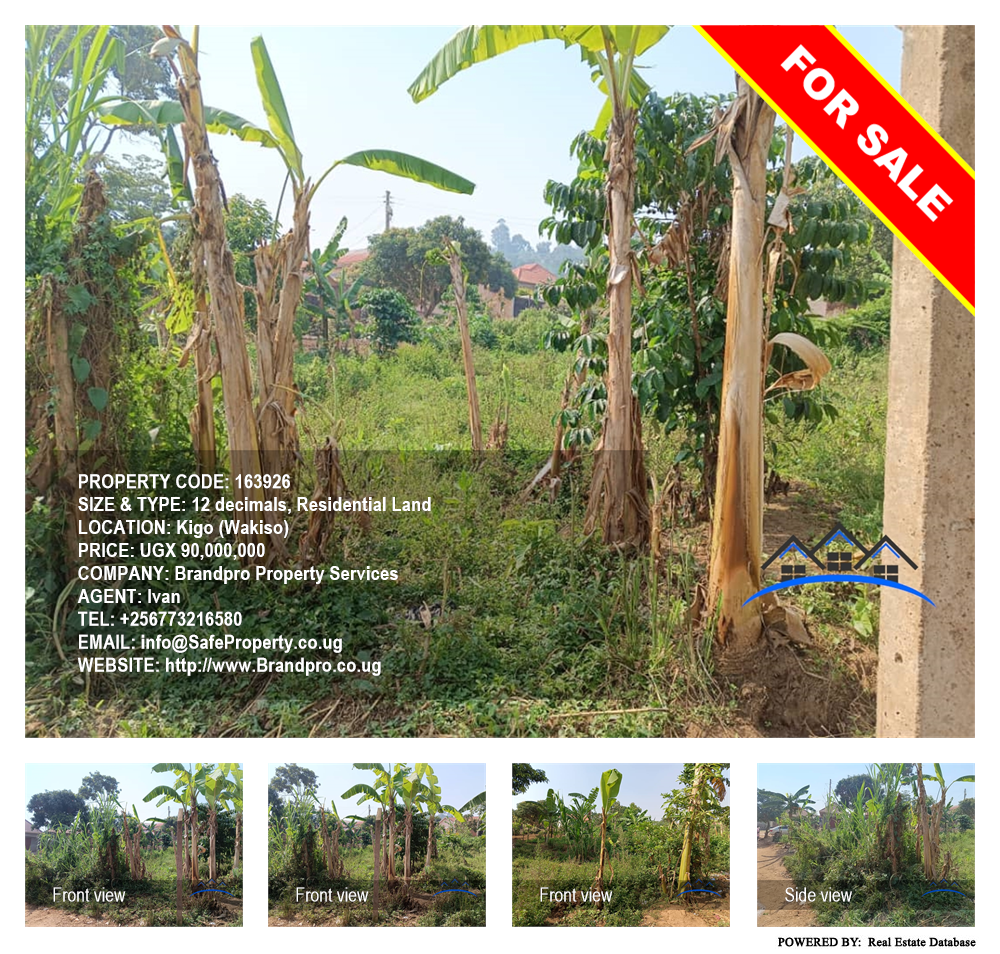 Residential Land  for sale in Kigo Wakiso Uganda, code: 163926