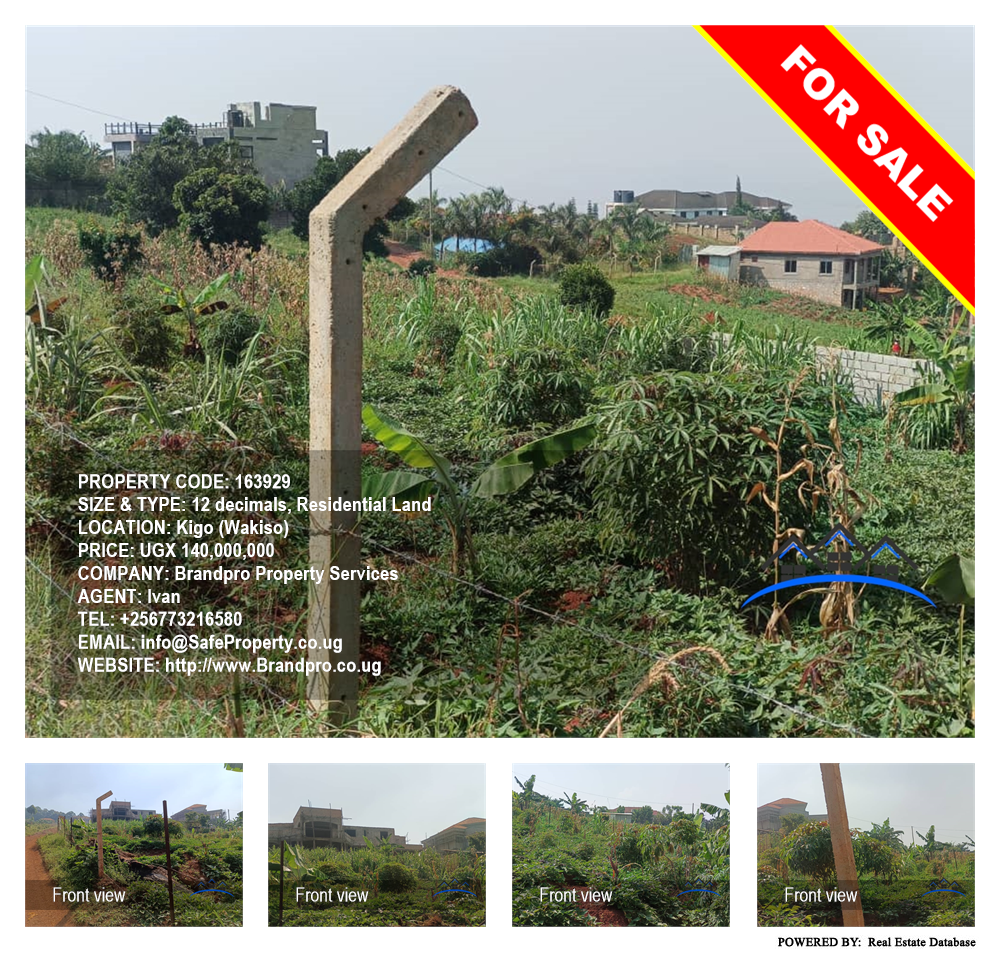 Residential Land  for sale in Kigo Wakiso Uganda, code: 163929