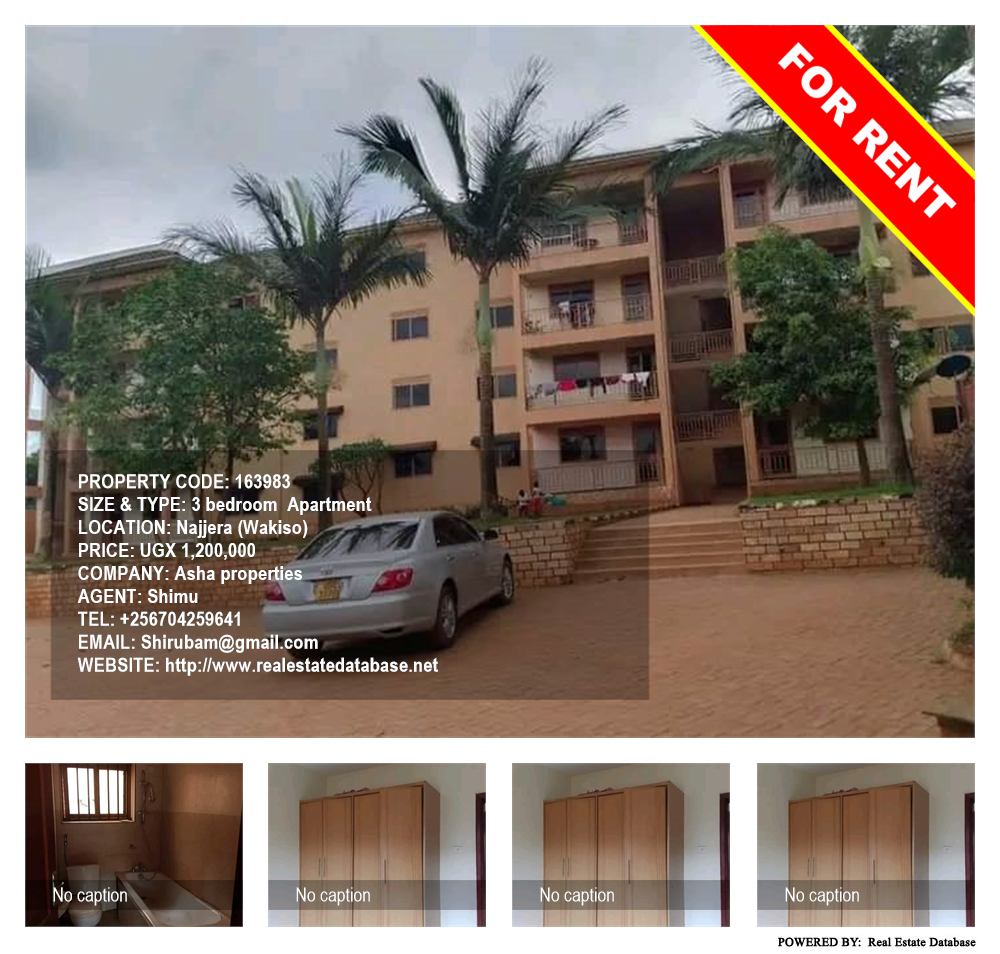 3 bedroom Apartment  for rent in Najjera Wakiso Uganda, code: 163983