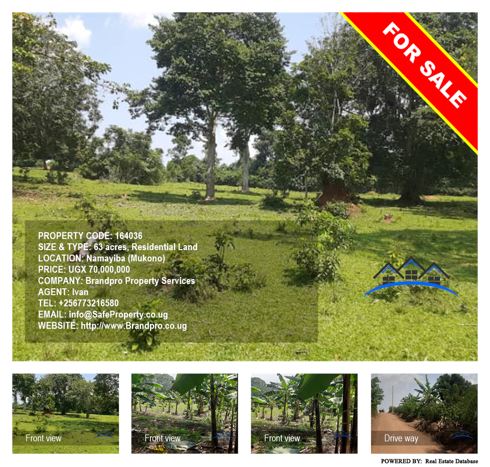 Residential Land  for sale in Namayiba Mukono Uganda, code: 164036