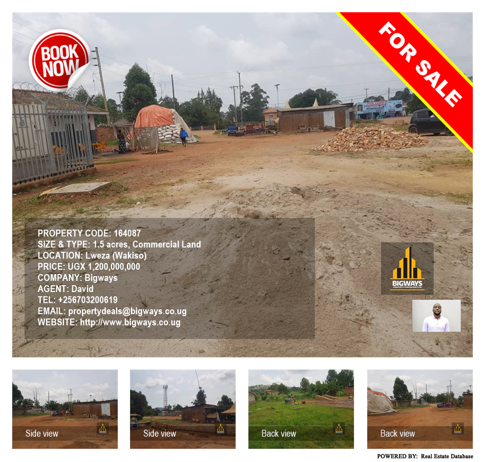 Commercial Land  for sale in Lweza Wakiso Uganda, code: 164087