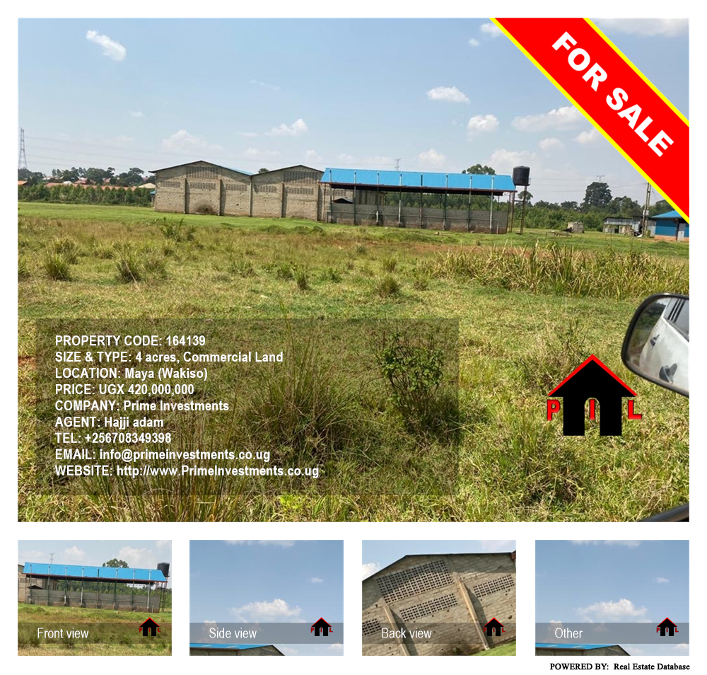 Commercial Land  for sale in Maya Wakiso Uganda, code: 164139
