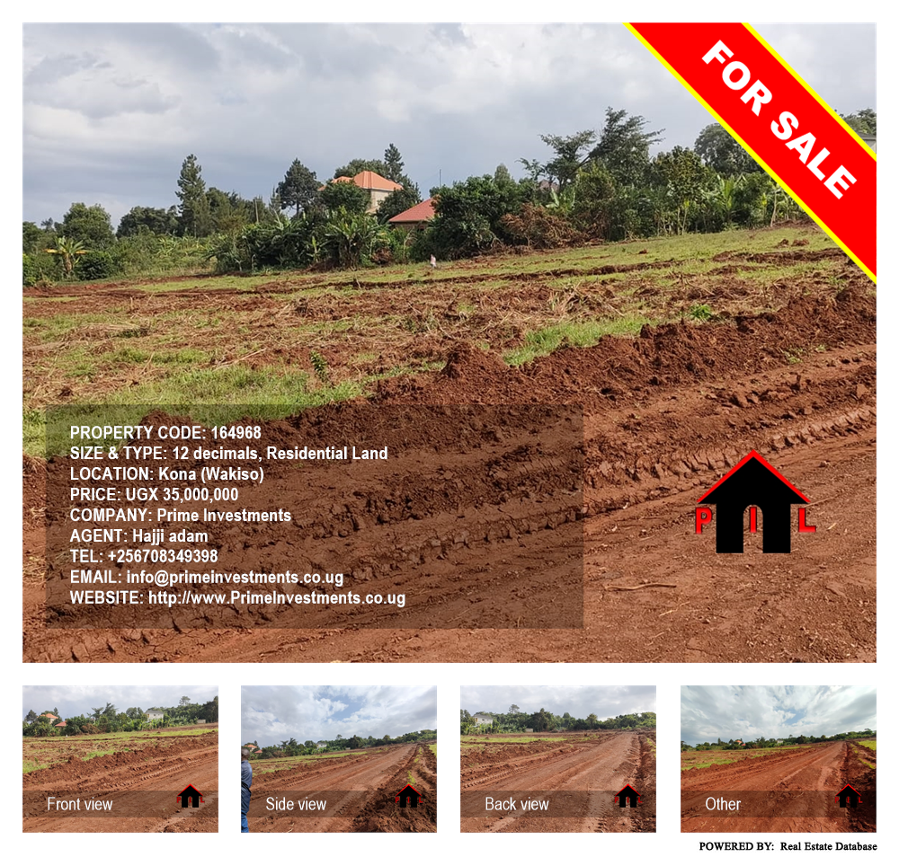 Residential Land  for sale in Kona Wakiso Uganda, code: 164968