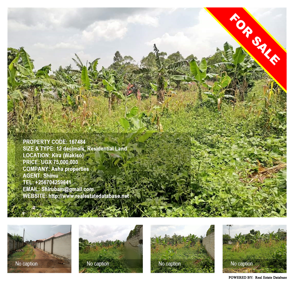 Residential Land  for sale in Kira Wakiso Uganda, code: 167484