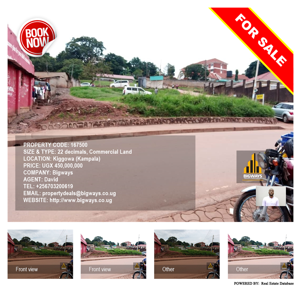 Commercial Land  for sale in Kiggowa Kampala Uganda, code: 167500