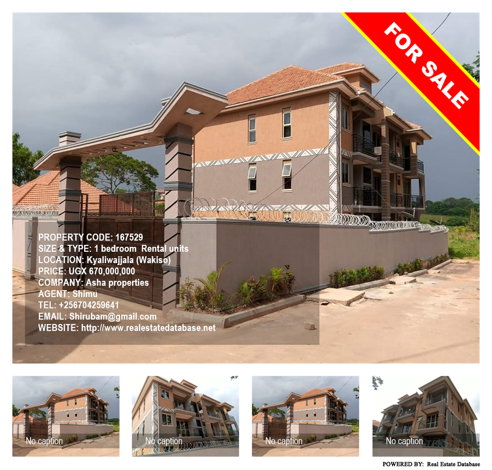 1 bedroom Rental units  for sale in Kyaliwajjala Wakiso Uganda, code: 167529