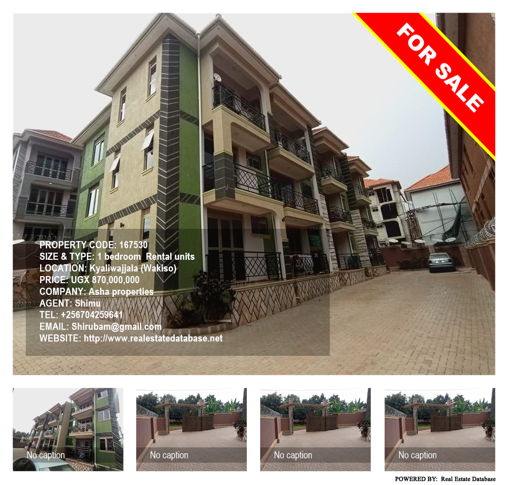 1 bedroom Rental units  for sale in Kyaliwajjala Wakiso Uganda, code: 167530