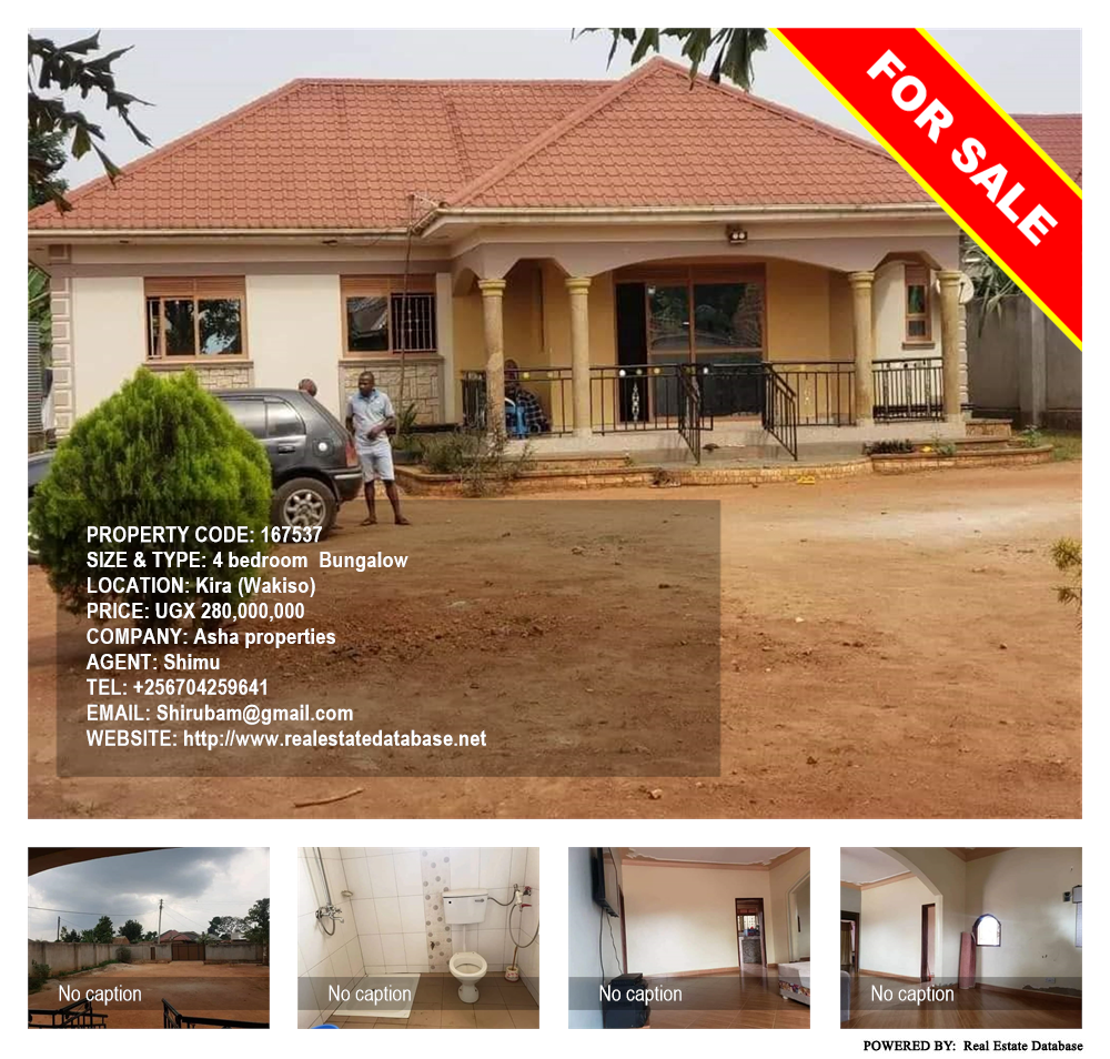4 bedroom Bungalow  for sale in Kira Wakiso Uganda, code: 167537