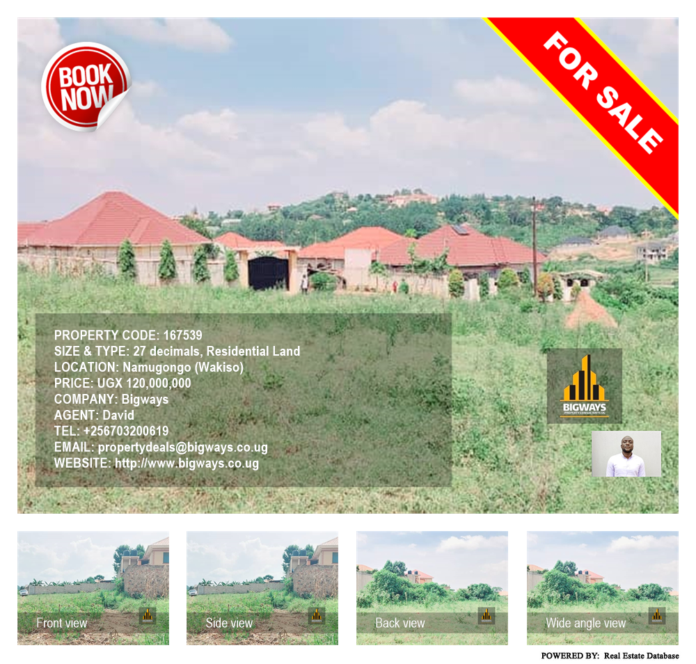 Residential Land  for sale in Namugongo Wakiso Uganda, code: 167539
