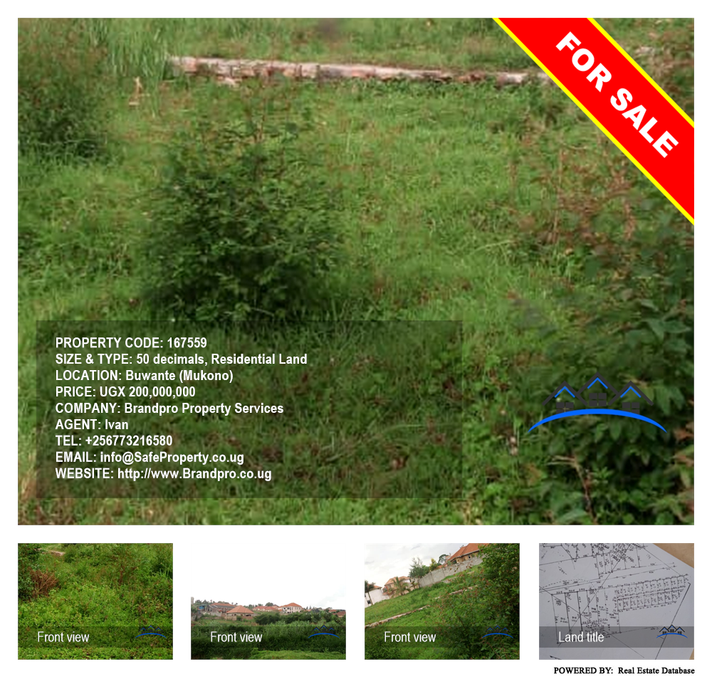 Residential Land  for sale in Buwante Mukono Uganda, code: 167559