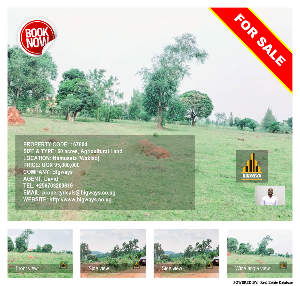 Agricultural Land  for sale in Namusela Wakiso Uganda, code: 167604