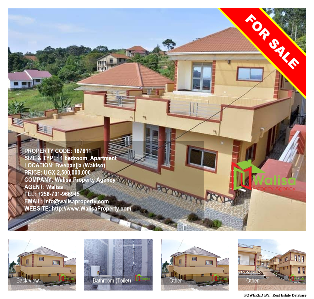 1 bedroom Apartment  for sale in Bwebajja Wakiso Uganda, code: 167611
