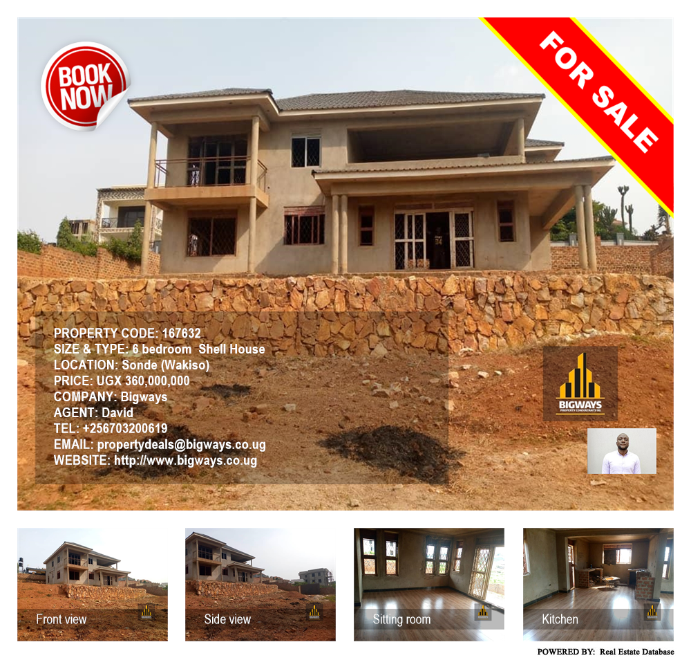 6 bedroom Shell House  for sale in Sonde Wakiso Uganda, code: 167632