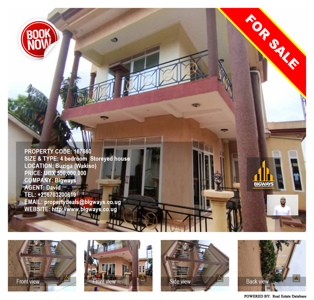4 bedroom Storeyed house  for sale in Buziga Wakiso Uganda, code: 167660