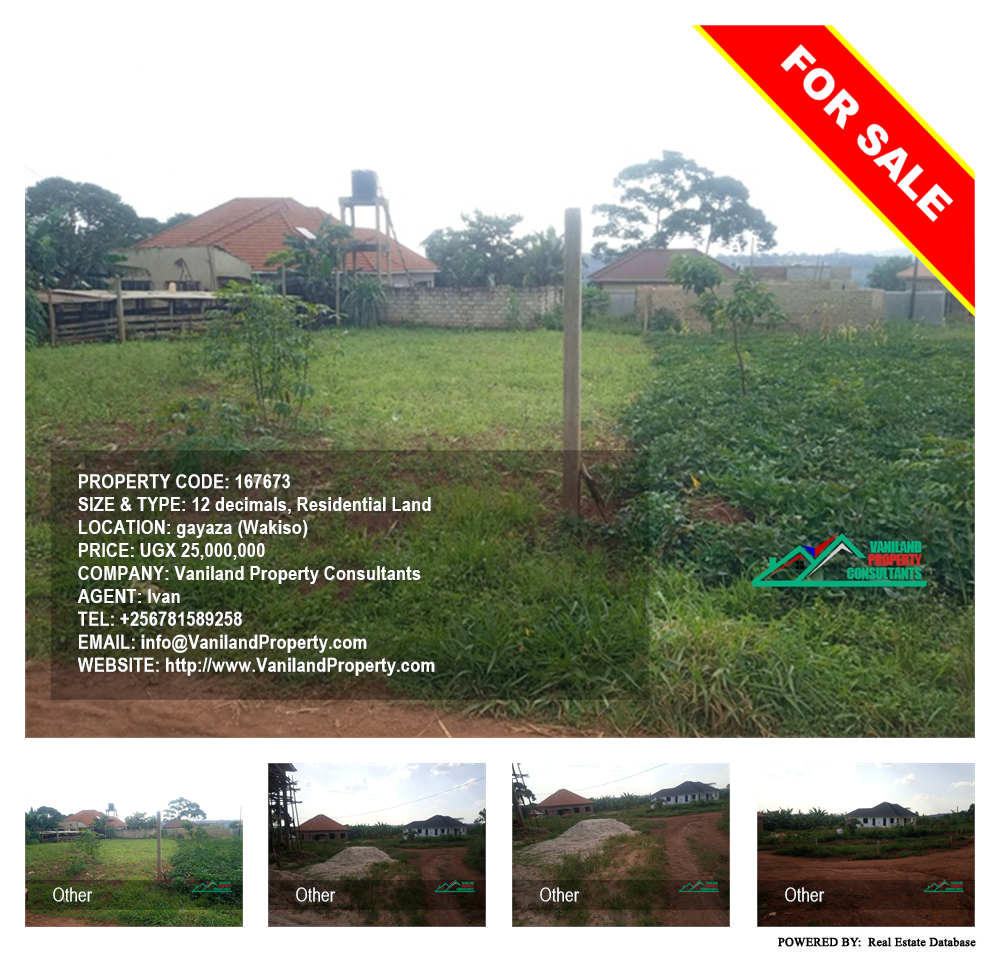 Residential Land  for sale in Gayaza Wakiso Uganda, code: 167673