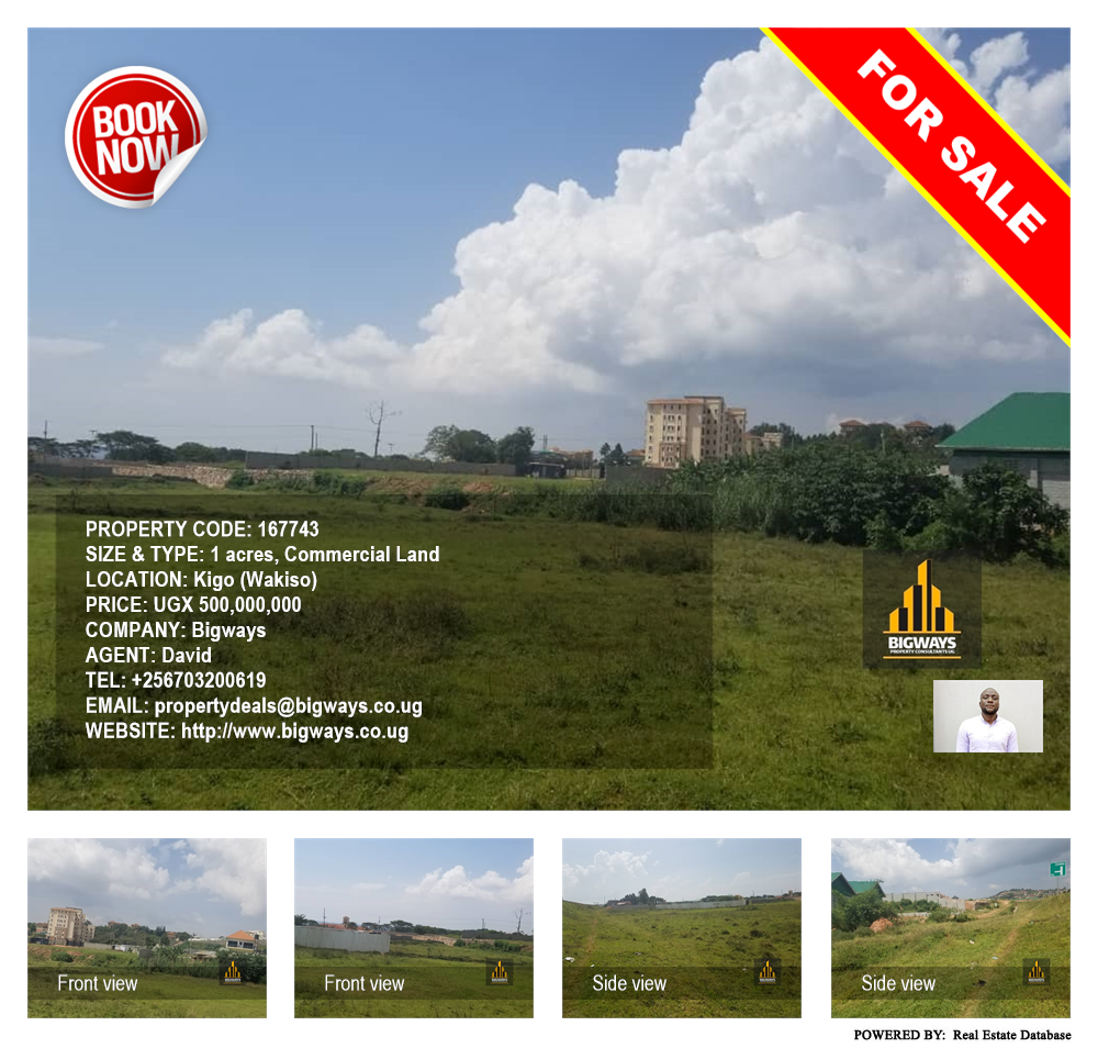 Commercial Land  for sale in Kigo Wakiso Uganda, code: 167743
