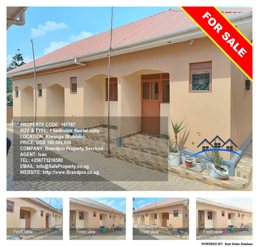 1 bedroom Rental units  for sale in Kiwanga Mukono Uganda, code: 167787