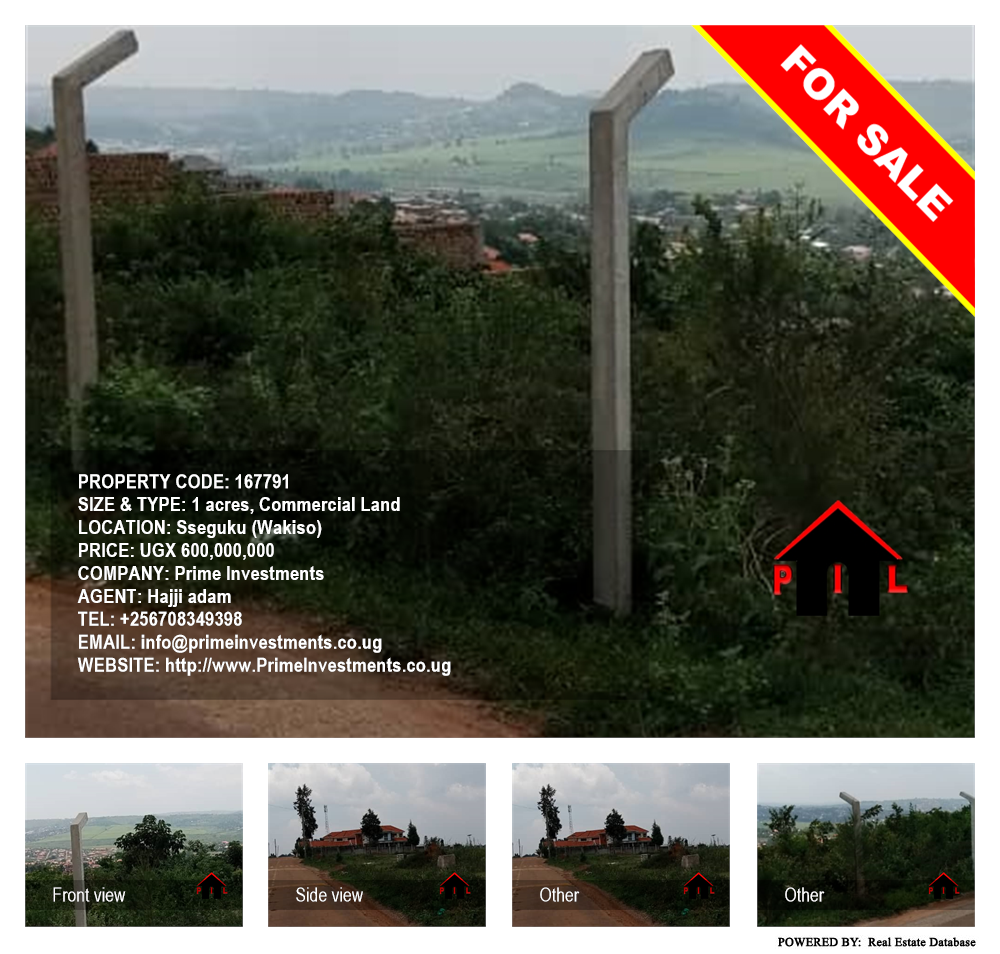 Commercial Land  for sale in Seguku Wakiso Uganda, code: 167791