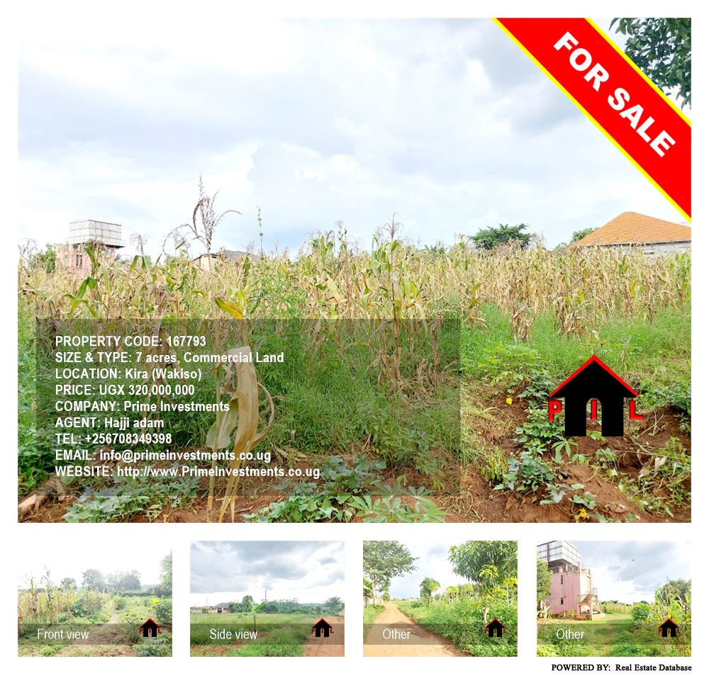 Commercial Land  for sale in Kira Wakiso Uganda, code: 167793