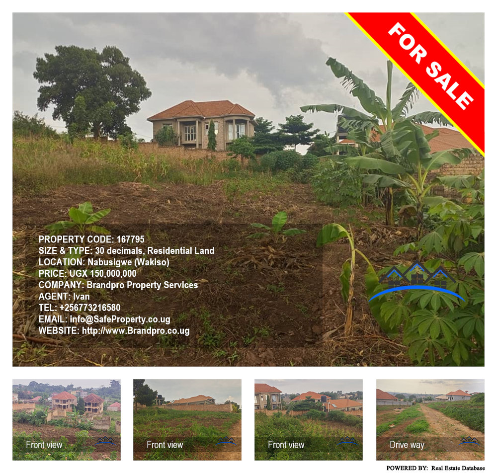 Residential Land  for sale in Nabusigwe Wakiso Uganda, code: 167795
