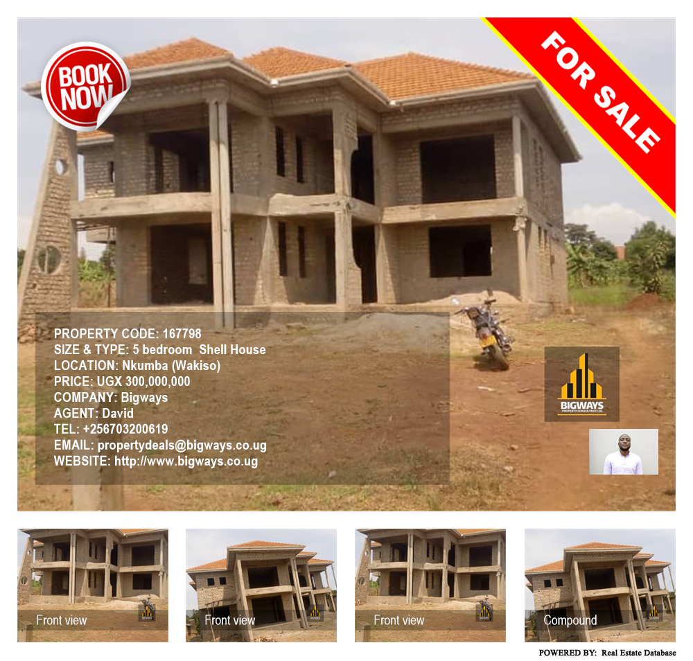 5 bedroom Shell House  for sale in Nkumba Wakiso Uganda, code: 167798