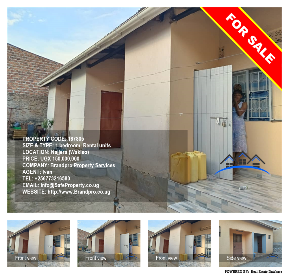 1 bedroom Rental units  for sale in Najjera Wakiso Uganda, code: 167805