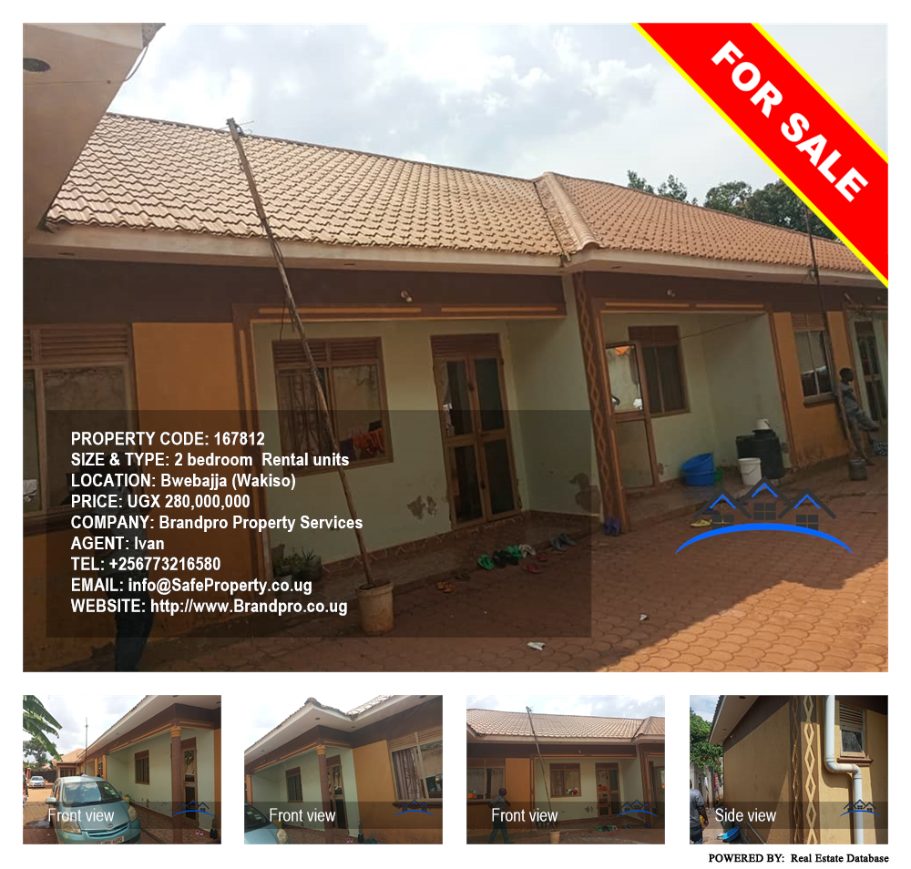 2 bedroom Rental units  for sale in Bwebajja Wakiso Uganda, code: 167812