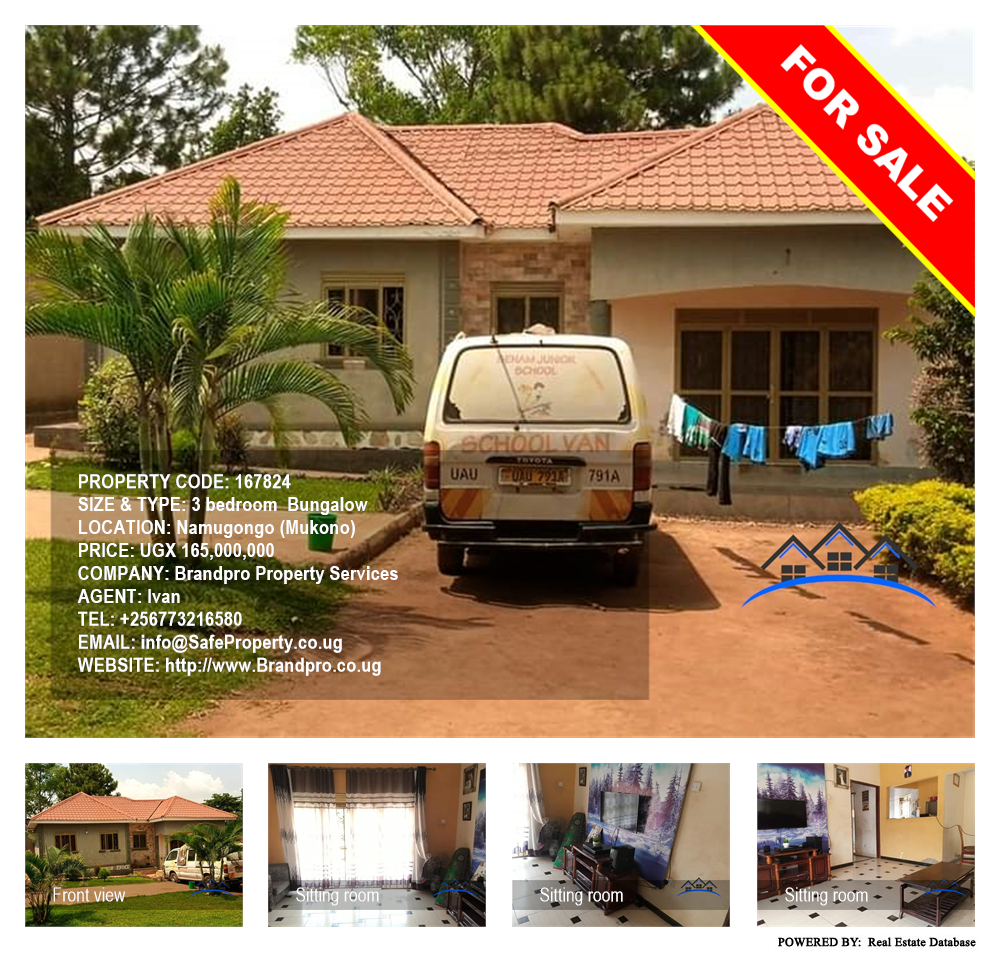 3 bedroom Bungalow  for sale in Namugongo Mukono Uganda, code: 167824