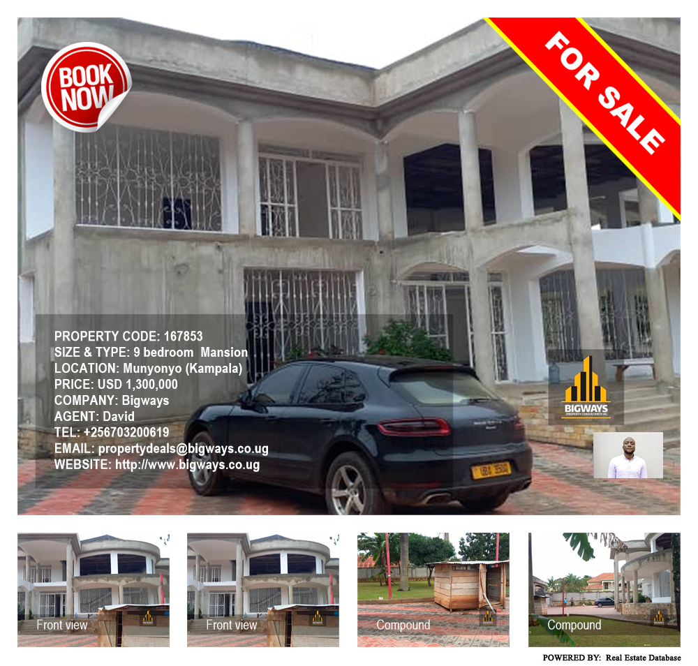 9 bedroom Mansion  for sale in Munyonyo Kampala Uganda, code: 167853