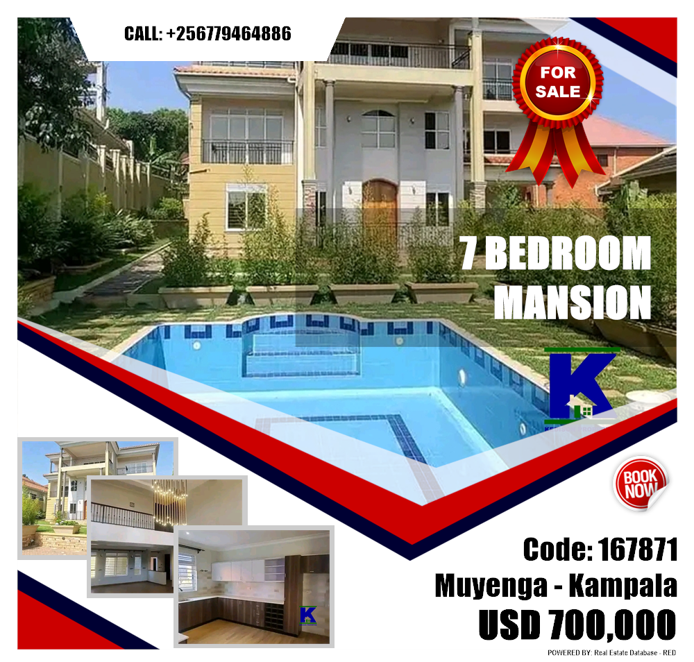7 bedroom Mansion  for sale in Muyenga Kampala Uganda, code: 167871