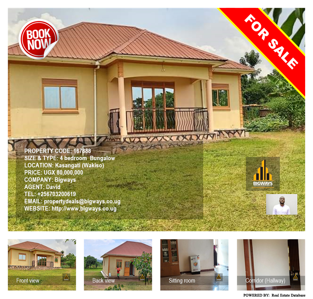 4 bedroom Bungalow  for sale in Kasangati Wakiso Uganda, code: 167888