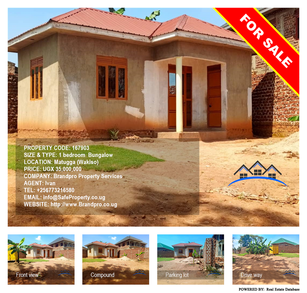1 bedroom Bungalow  for sale in Matugga Wakiso Uganda, code: 167903