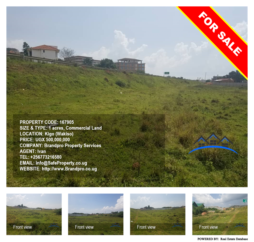 Commercial Land  for sale in Kigo Wakiso Uganda, code: 167905
