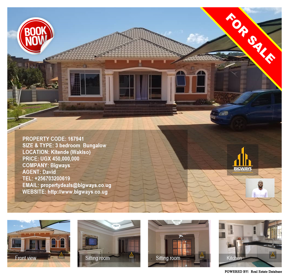 3 bedroom Bungalow  for sale in Kitende Wakiso Uganda, code: 167941