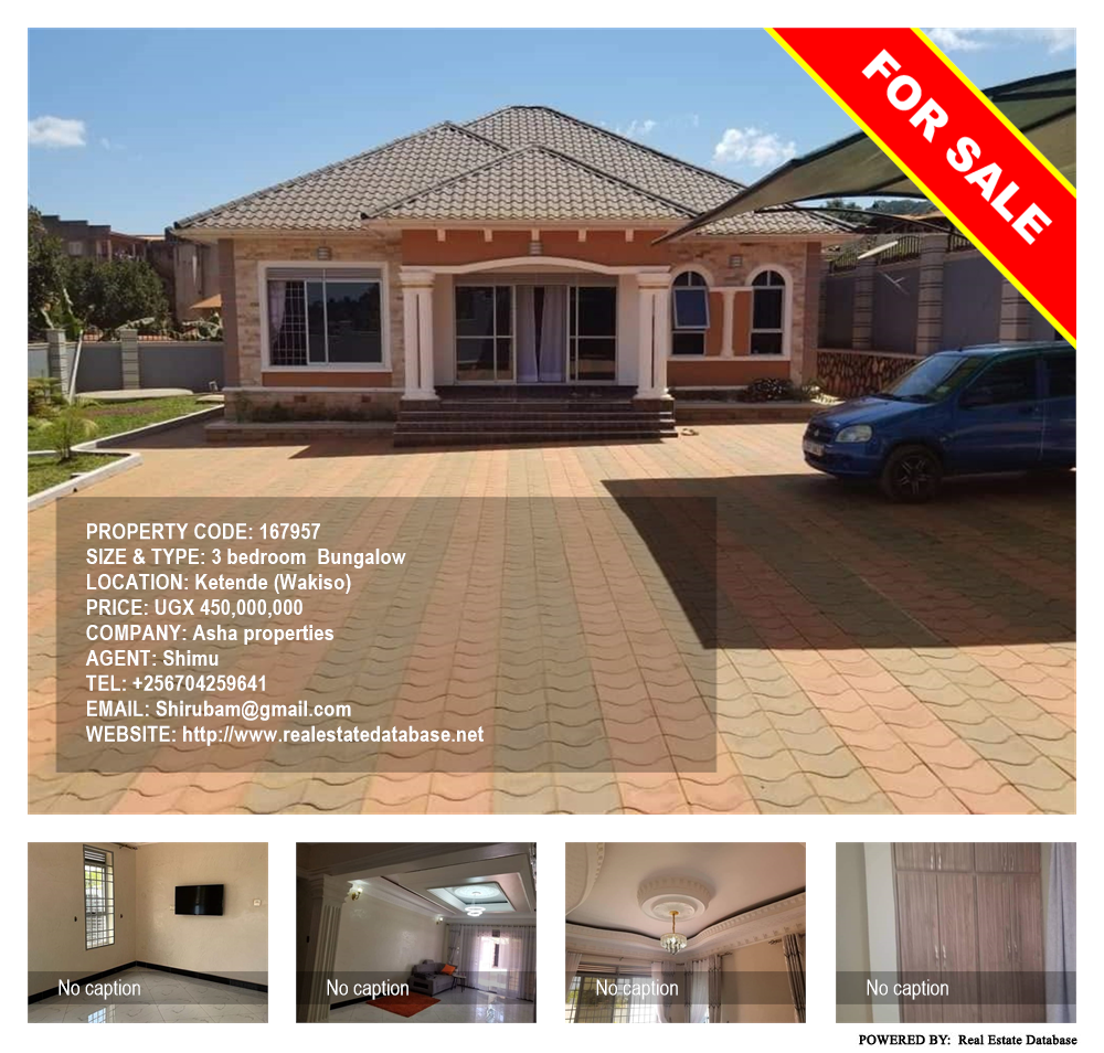 3 bedroom Bungalow  for sale in Ketende Wakiso Uganda, code: 167957
