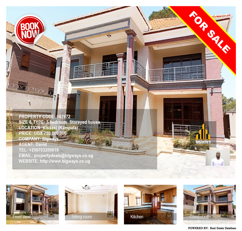 5 bedroom Storeyed house  for sale in Kisaasi Kampala Uganda, code: 167972