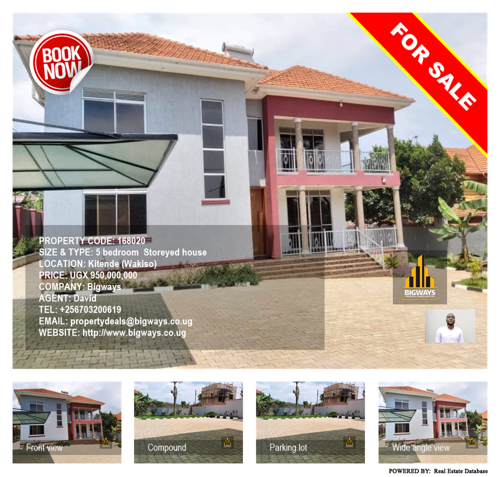 5 bedroom Storeyed house  for sale in Kitende Wakiso Uganda, code: 168020