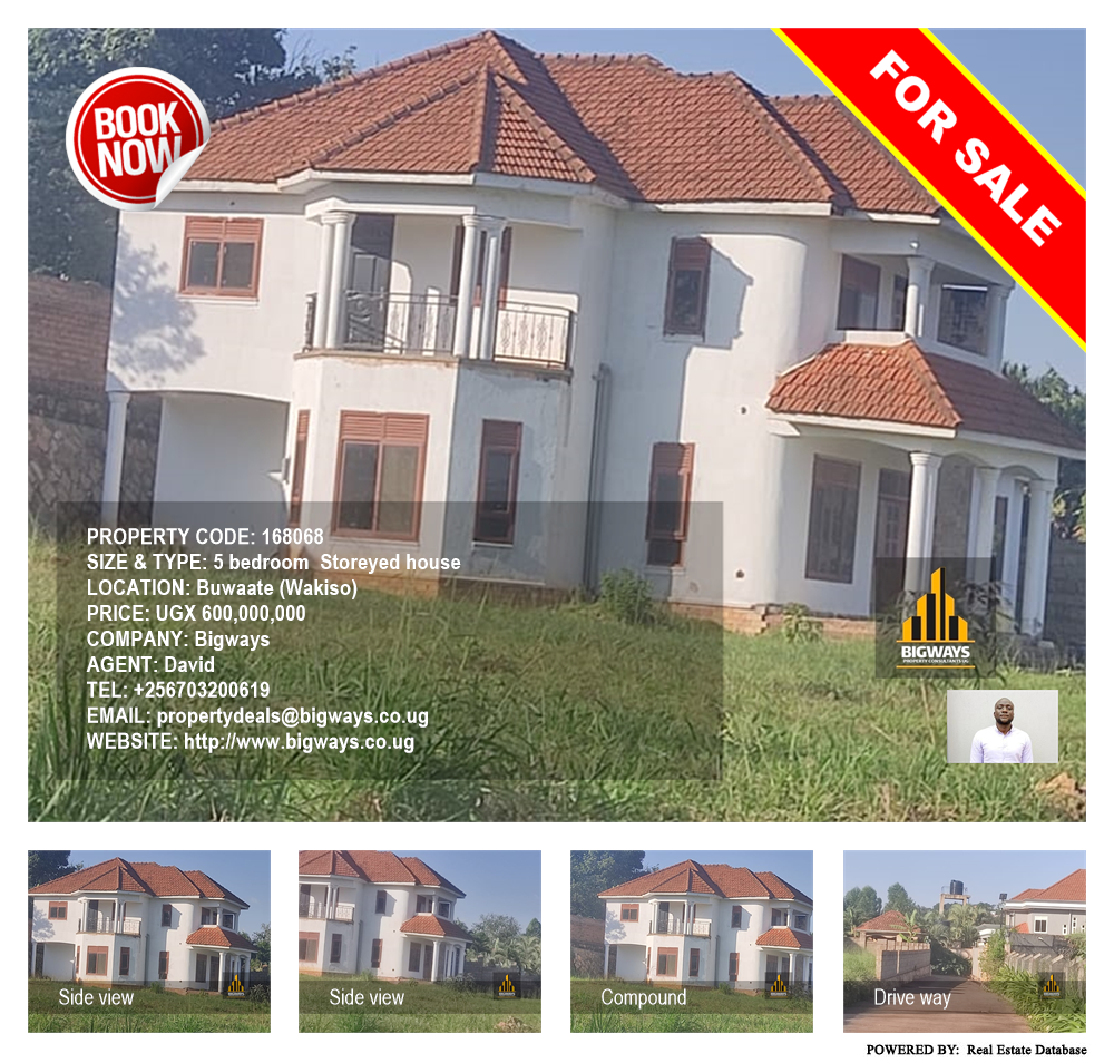 5 bedroom Storeyed house  for sale in Buwaate Wakiso Uganda, code: 168068