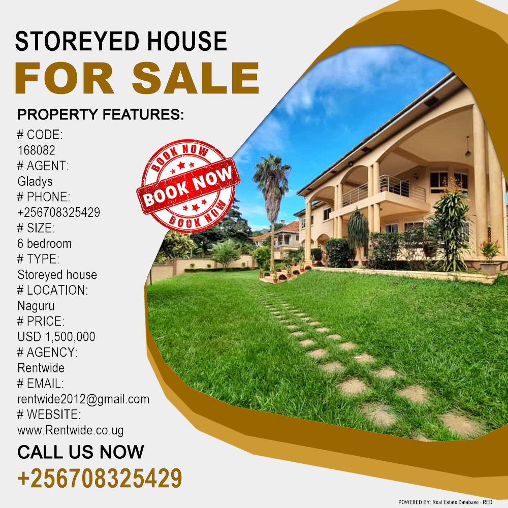 6 bedroom Storeyed house  for sale in Naguru Kampala Uganda, code: 168082