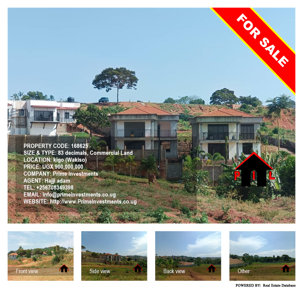 Commercial Land  for sale in Kigo Wakiso Uganda, code: 168625
