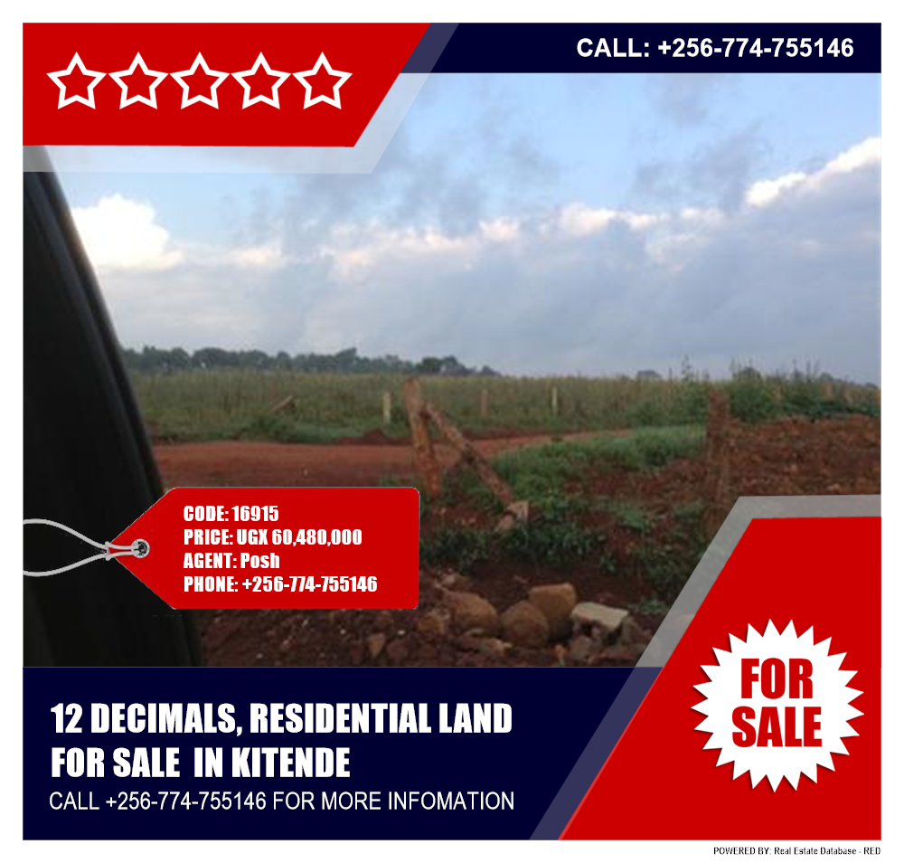 Residential Land  for sale in Kitende Wakiso Uganda, code: 16915