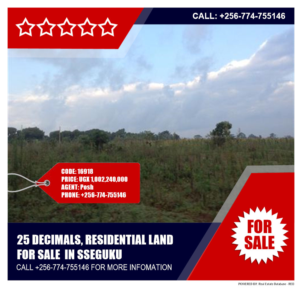 Residential Land  for sale in Seguku Wakiso Uganda, code: 16918