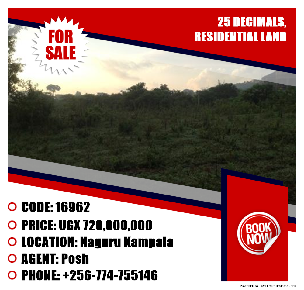 Residential Land  for sale in Naguru Kampala Uganda, code: 16962