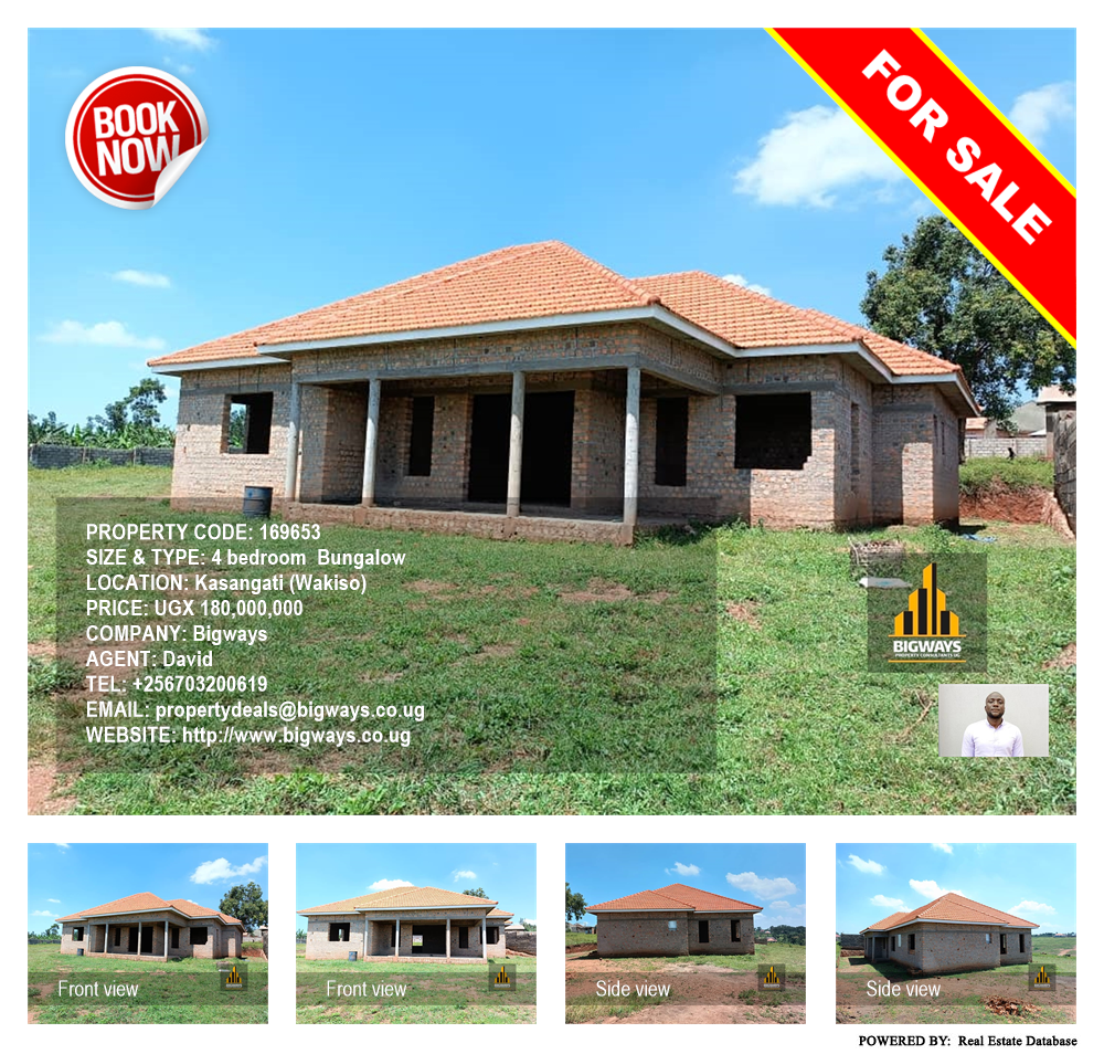 4 bedroom Bungalow  for sale in Kasangati Wakiso Uganda, code: 169653