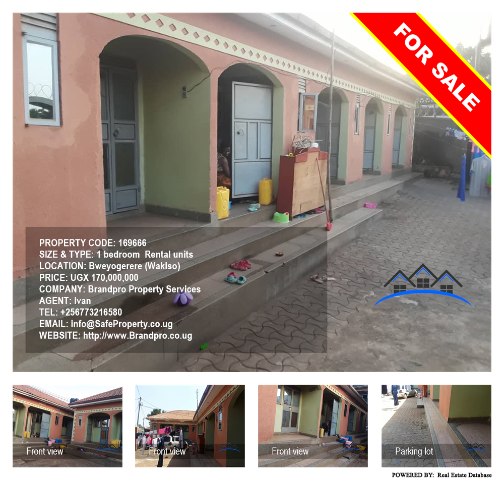 1 bedroom Rental units  for sale in Bweyogerere Wakiso Uganda, code: 169666