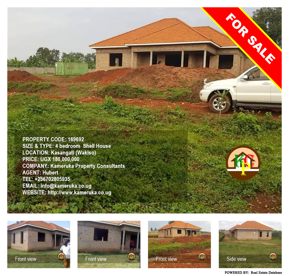 4 bedroom Shell House  for sale in Kasangati Wakiso Uganda, code: 169692