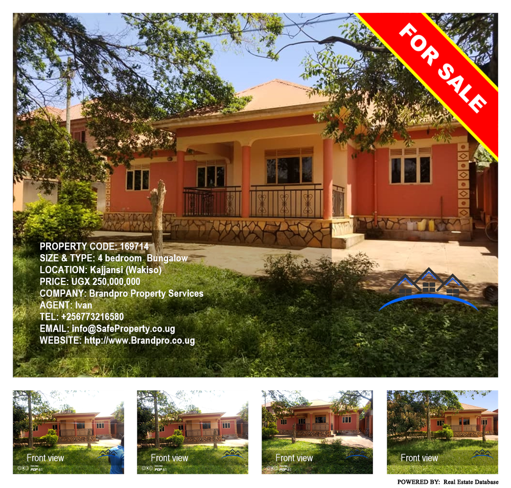 4 bedroom Bungalow  for sale in Kajjansi Wakiso Uganda, code: 169714